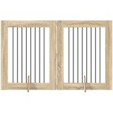  Vrata za pse s postoljem 2 pcs Hrast sonoma 80 x 100 cm | shoptok.hr