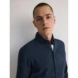 Reserved - Obična slim fit košulja - mornarsko plava | shoptok.hr