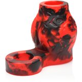 Creature Cocks Hell Hound Silicone Penis Sleeve + Ball Stretcher Medium Red | shoptok.hr