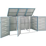  Spremište za tri kante za smeće 207 x 77,5 x 112,5 cm čelično | shoptok.hr