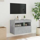 TV ormarić s LED svjetlima siva boja betona 60x30x40 cm | Eponuda.ba