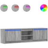 Maison Chic TV omarica - TV stojalo - Televizijska omarica z LED siva sonoma 180x34x50 cm inženirski les, (21701735) | Shoptok.si