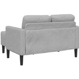 SOFA 2-sjed s ležaljkom u obliku slova L oblak siva 125 cm | shoptok.hr