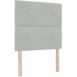  LED okvir za krevet s madracem Svjetlosiva 120 x 190 cm Baršun | shoptok.hr