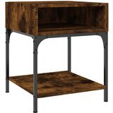 Maison Chic Nočna omarica - Nočna miza dimljen hrast 40x41x50 cm inženirski les, (21687625) | Shoptok.si