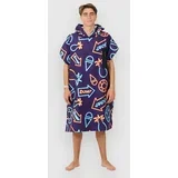 Tech Pocket Surf poncho neon