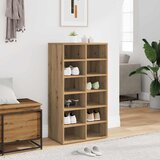vidaXL Regal za čevlje artisan hrast 54x34x100,5 cm inženirski les | Shoptok.si
