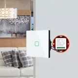 Flush-Mount WiFi Relay, Android /iOS /Alexa /Google Home, 100–240 V AC, 50 /60 Hz, max. 16 A, for 150 W LEDs, GB739