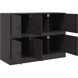  Komoda crna 99 x 39 x 73 cm čelična | shoptok.hr