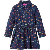  Dječja haljina s dugim rukavima modra 128 | shoptok.hr