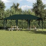 vidaXL paviljonski šotor zelen 6x4 m PE | Shoptok.si