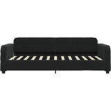  Dnevni krevet s madracem crni 100 x 200 cm baršunasti | shoptok.hr