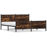 Metalni okvir kreveta bez madraca boja hrasta 200x200 cm | shoptok.hr