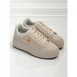 Resti Aurelia Beige Platform Sneakers Eco Leather | Shoptok.si