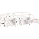  7-dijelni set vrtnih sofa bijeli od masivne borovine | shoptok.hr