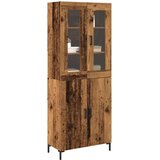  Highboard 2 pcs Staro drvo 69,5 x 34 x 180 cm Konstruirano drvo | shoptok.hr