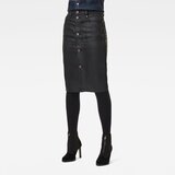 G-star Skirt - Noxer Navy Pencil Button Skirt Black Cijene