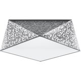 Nice Lamps stropna svetilka v srebrni barvi 35x35 cm koma – Cene