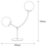 Opviq stona lampa Kromozom 5001