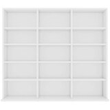 vidaXL Omarica za CD plošče bela 102x23x89,5 cm iverna plošča, (20716616) | Shoptok.si