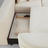 Mömax sedežna garnitura axel, krem, ležišče, predal | Shoptok.si