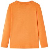  Dječja majica s dugim rukavima tamnonarančasta 116 | shoptok.hr