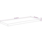 vidaXL Stolna ploča 90x40x2,5 cm pravokutna bagremovo drvo živi rub | shoptok.hr