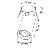 Brilagi Ugradna plafonska svetiljka SELE 1xGU10/30W/230V bela | Eponuda.com