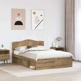  Konstrukcija postelje Oreh 140 x 190 cm Masivno borovo les, (5000123858) | Shoptok.si