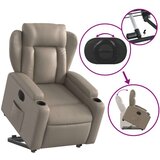  Električni naslonjač na podizanje umjetna koža boja cappuccina | shoptok.hr