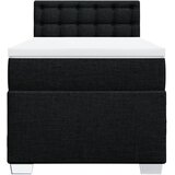  Krevet s oprugama i madracem crni 100 x 200 cm od tkanine | shoptok.hr