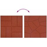  Kamen za hodanje 6 pcs Crvena 40,5 x 40,5 x 2 cm Guma | Eponuda.com