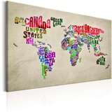  Slika - World Map: World Tour (EN) 120x80 Cijene