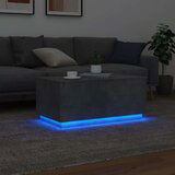  Stolić za kavu s LED svjetlima siva boja betona 90 x 50 x 40 cm | shoptok.hr