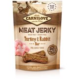 Carnilove dog meat jerky - zajec & puran, 100g Cene