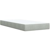 Box spring krevet s madracem svjetlosivi 100x200 cm baršunasti | shoptok.hr