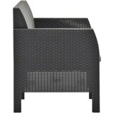  Garnitura 2-delna z blazinami PP antracitna | Shoptok.si