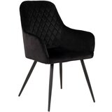 House Nordic Črni žametni jedilni stoli 2 kos Harbo - House Nordic Cene