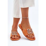 Boto Women's Flat Sandals with Orange Decoration Inaile | shoptok.hr