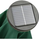  Vrtni suncobran s LED svjetlima zeleni 200 x 211 cm aluminijski | Eponuda.ba