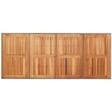  Vrtni set za objed 9 kom. Siva poliratan 190 x 80 x 75 cm | shoptok.hr