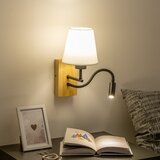  Brilagi - LED zidna lampa NUBILA WOOD 1xE27/25W/230V + LED/3W hrast/krem | Eponuda.com