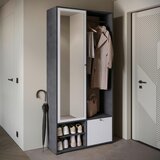 XXXL Predsoba Dino, Bela, Antracit | Shoptok.si
