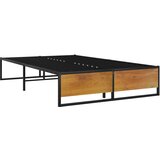 The Living Store Posteljni okvir črn kovinski 120x200 cm - Posteljni Okvir, (21528312) | Shoptok.si