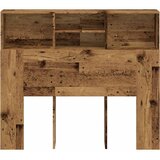  Uzglavlje s ormarićem boja starog drva 120x19x103,5 cm drveno | shoptok.hr