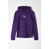 Trendyol Purple Regular/Normal Cut Animal Embroidered Sweatshirt Cene