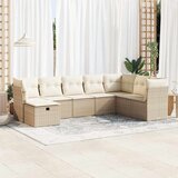  8-dijelni set vrtnih sofa od poliratana s jastucima bež | shoptok.hr