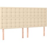  box spring s madracem LED krem 200x200 cm od tkanine | shoptok.hr