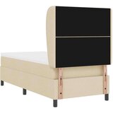 vidaXL Box spring krevet s madracem Krema 90 x 190 cm tkanina | shoptok.hr