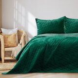 AmeliaHome Prekrivač Laila 200x220 cm, tamnozelena / zelena | shoptok.hr
